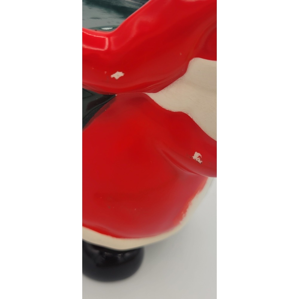 Vintage Russ Berrie Santa Claus 3in Pillar Candle Holder Ceramic Figurine 1960s - Picture 13 of 13